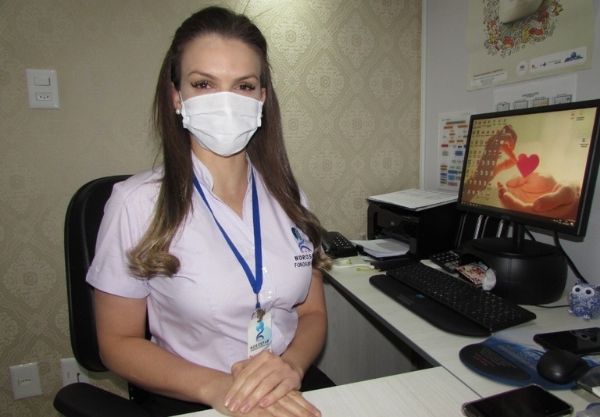 Daiane Ribeiro - Fonoaudióloga responsável pelo Posto de Coleta