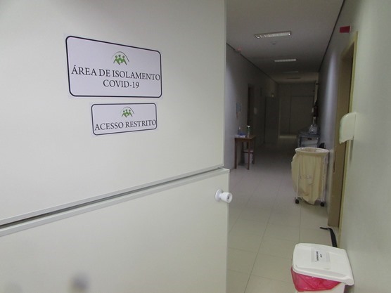 A Ala Covid-19 do Hospital Nossa Senhora foi implantada em março