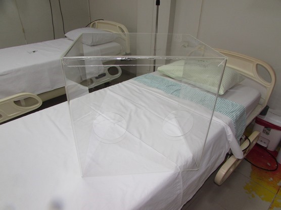 A Ala Covid-19 é isolada do restante do Hospital Nossa Senhora