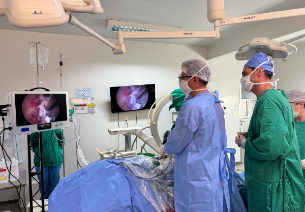 A cirurgia foi realizada no Centro Cirúrgico do Hospital Norospar