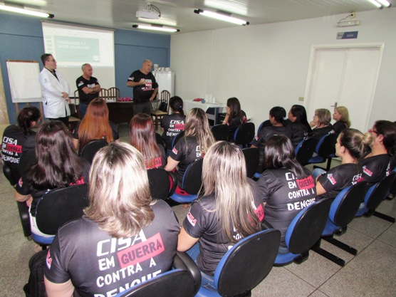 Participaram profissionais de saúde e colaboradores dos setores administrativo do Cisa-Amerios