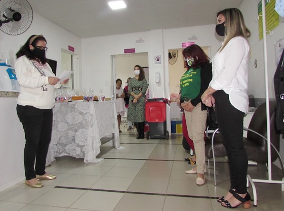 Elen Iombriller, falou em nome das Mulheres Líderes