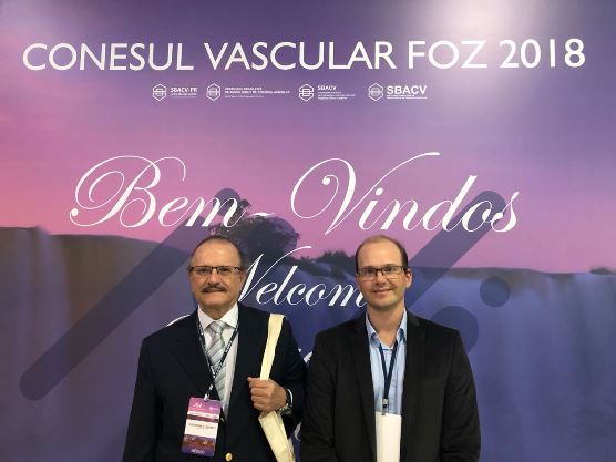 O Dr. Guilherme Schimitt estava acompanhado do filho, o médico Dr. Guilherme Valias Schimitt