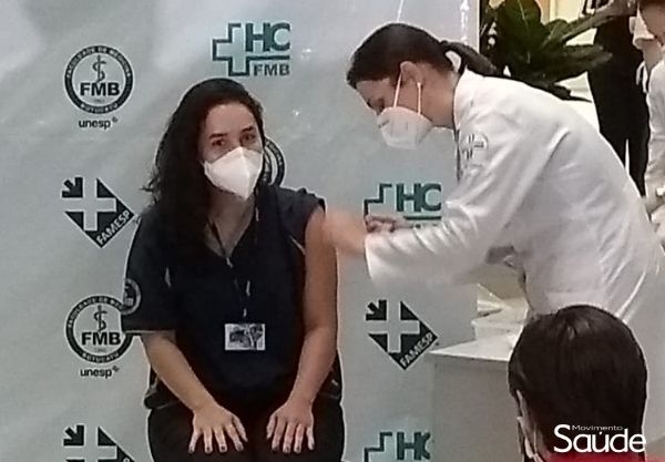 Dra. Taline representou a turma de residentes médicos da Unesp