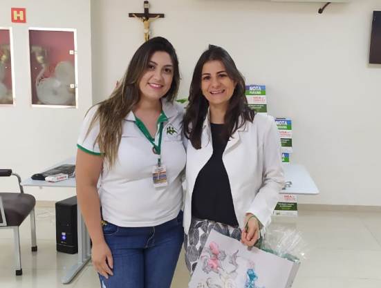 A nutricionista Viviane Scheifer foi homenageada pelo Instituto