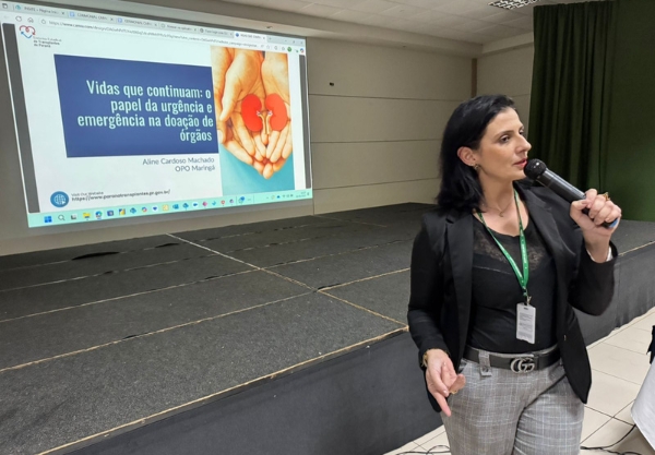 Enfermeira Aline Cardoso Machado, coordenadora da OPO
